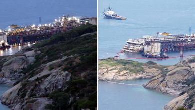 Live / La Concordia galleggia e si muove, spostata di 30 metri Rossi striglia il governo: "In Costa non ci sono eroi". La replica