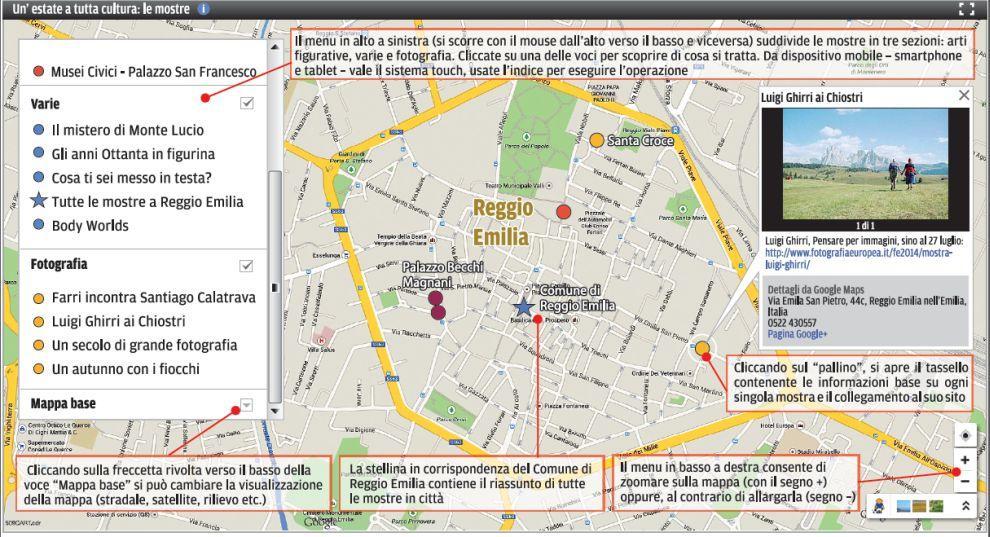 Andare per mostre: la nostra mappa interattiva 