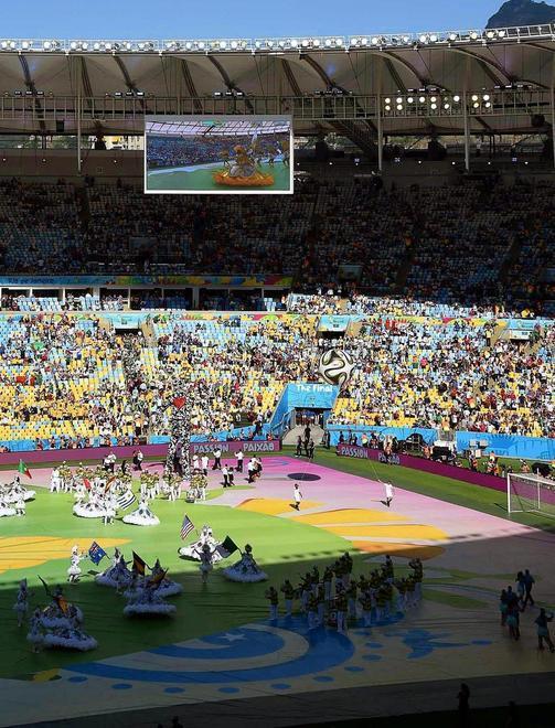 Il Maracanà in assetto antisommossa 