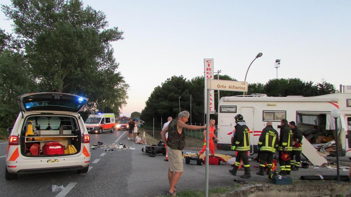 Incidente scooter camper