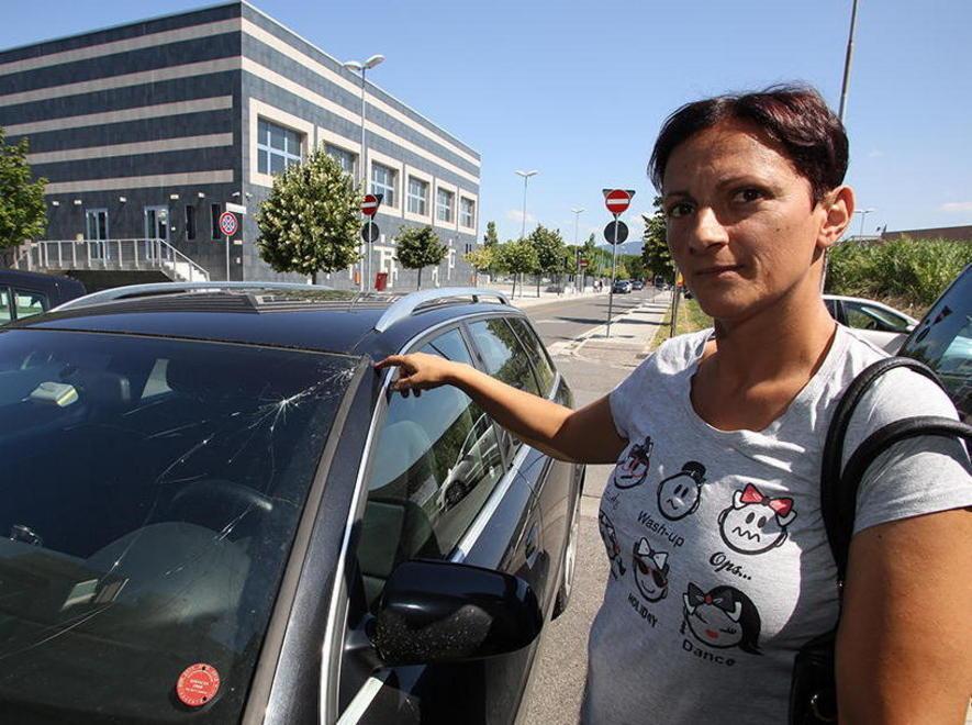Auto danneggiata da un ramo fantasma 