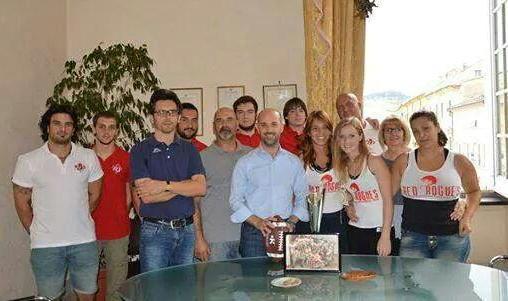 Red Jackets “spiegano” l’american football al sindaco Cavarra