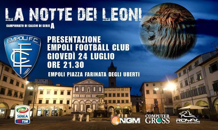 L’Empoli torna in piazza per la presentazione ai tifosi 