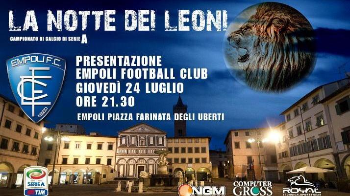 L’Empoli torna in piazza per la presentazione ai tifosi