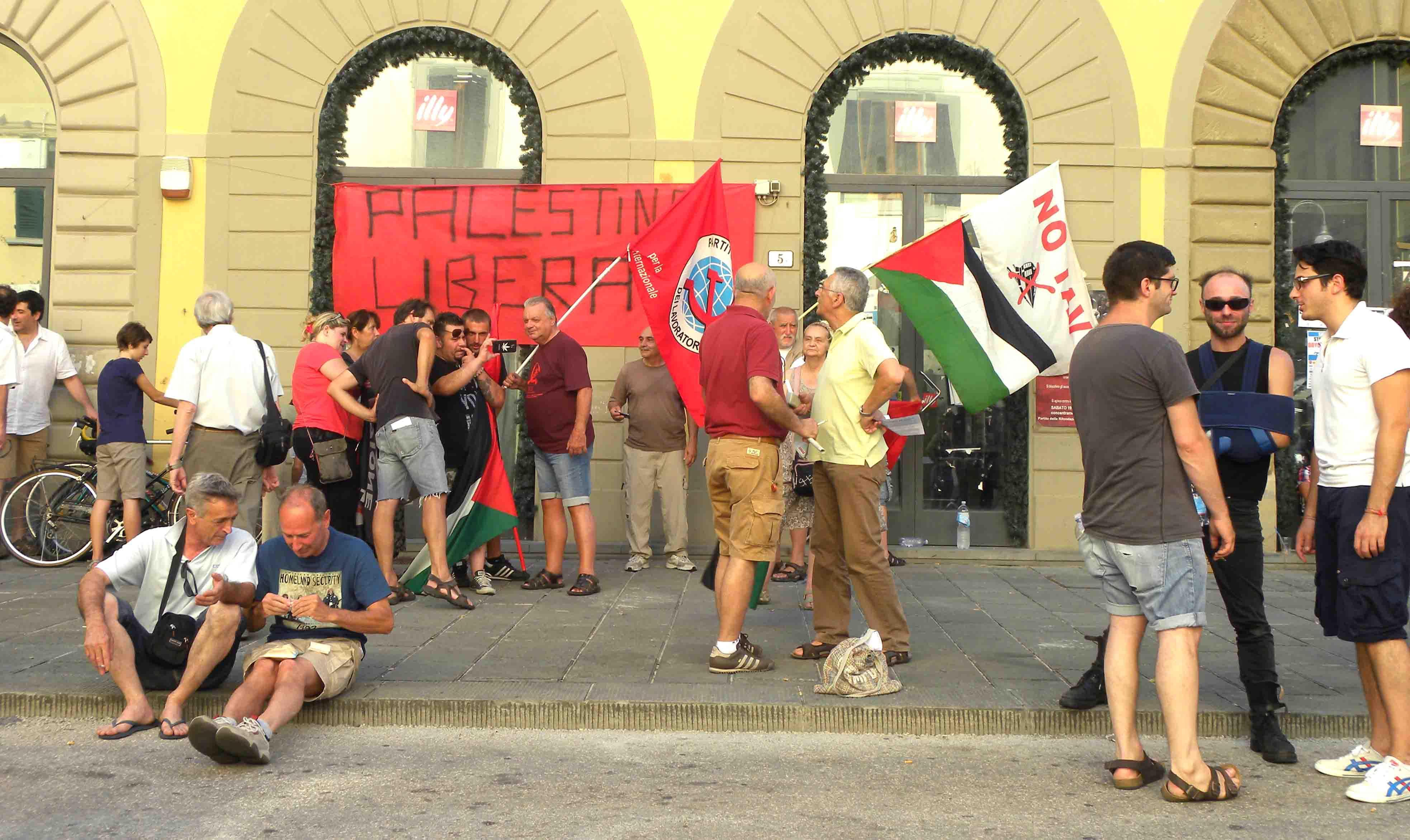 Sit-in per chiedere lo stop all’azione militare di Israele 