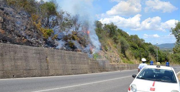Incendio al circo Piromane in azione 