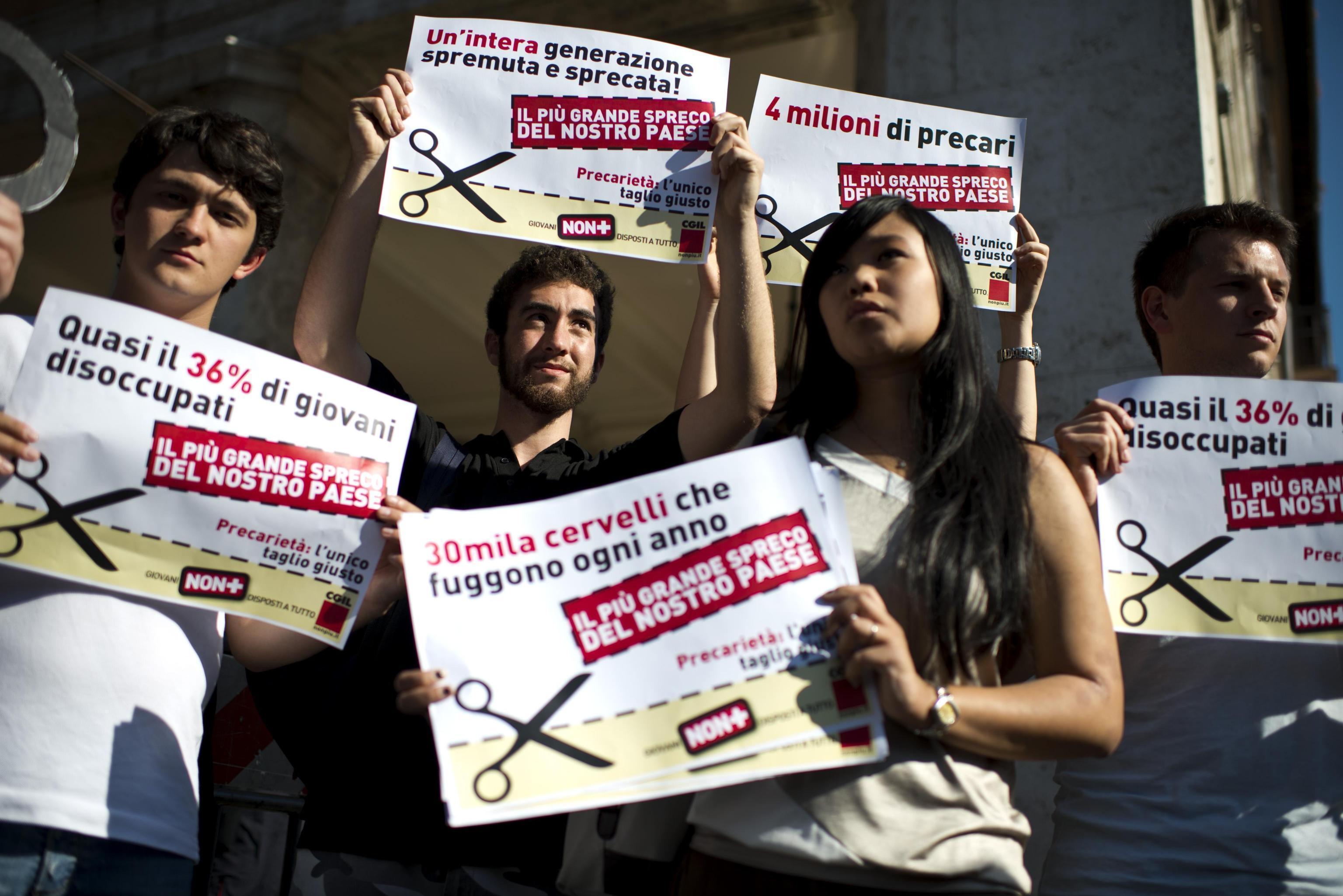 Una manifestazione per il lavoro