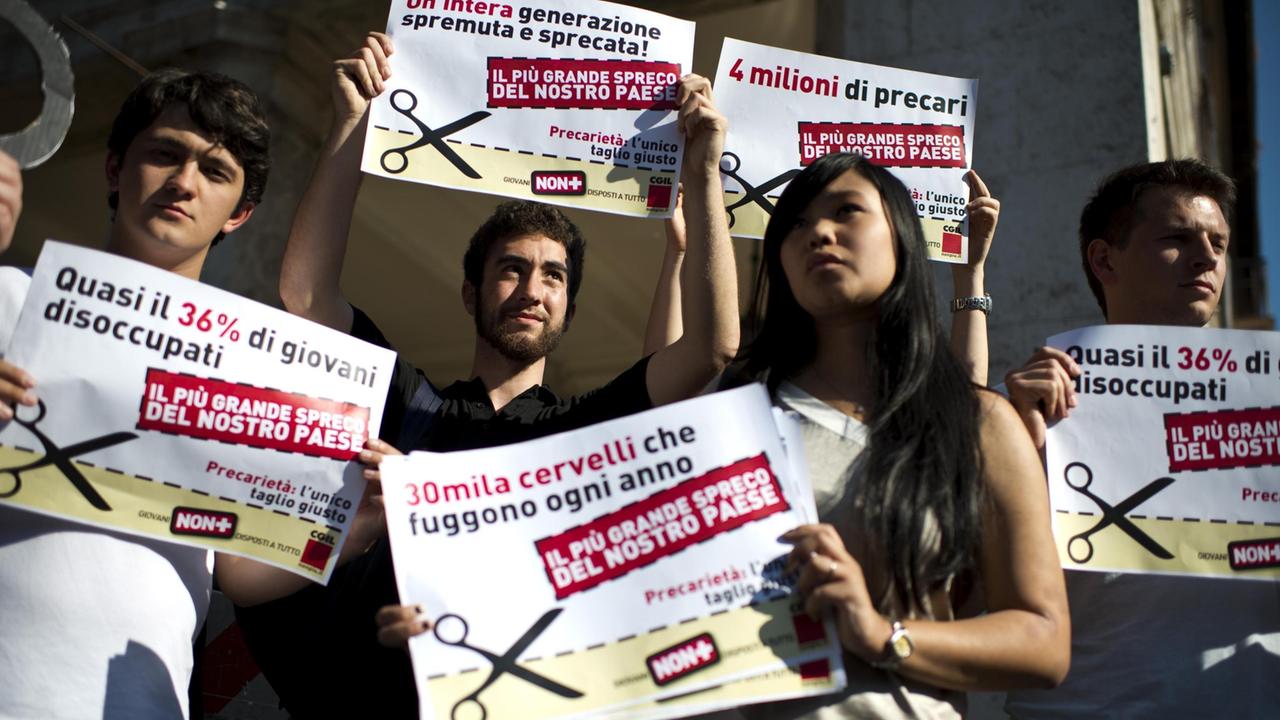 Una manifestazione per il lavoro