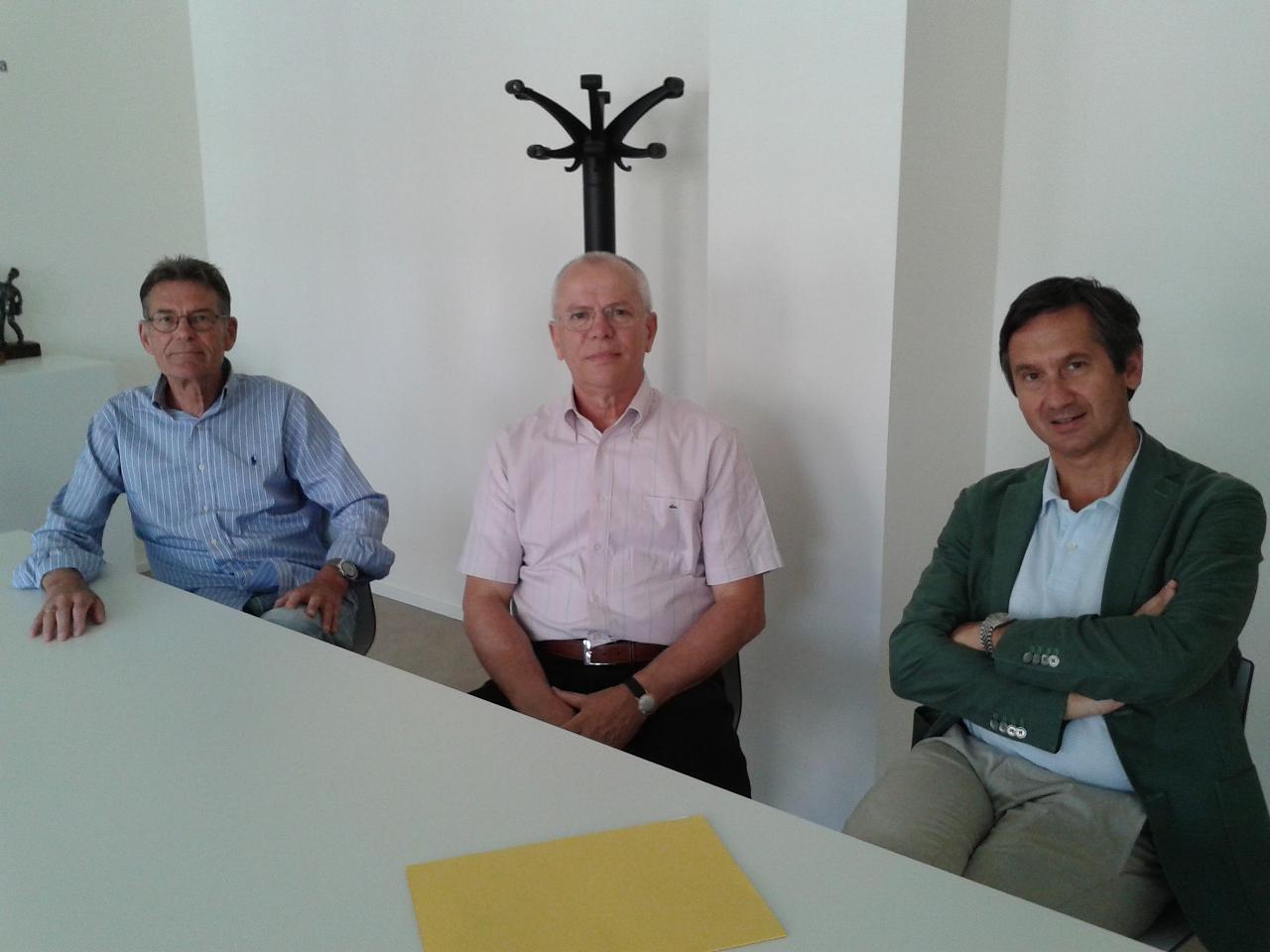 Da sinistra: Reinhold Stockbrugger, Sergio Gullini e Leonardo Trombelli