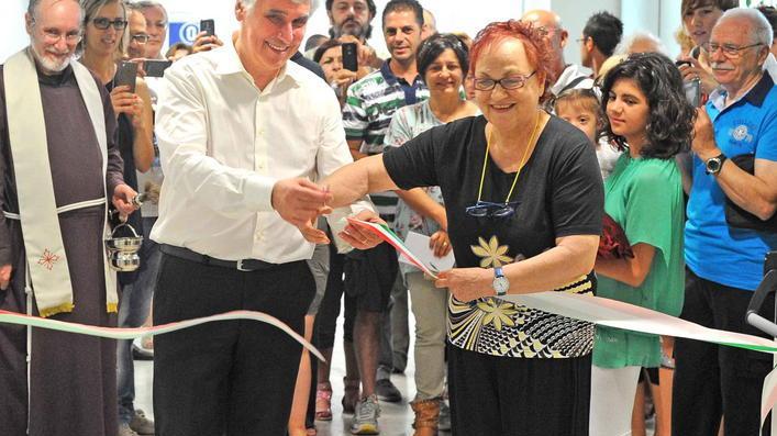 Un punto di accoglienza gestito dai volontari
