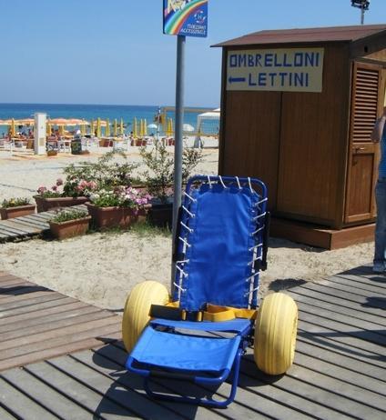 Tortolì senza barriere con le sedie job da Orrì a Basaura 