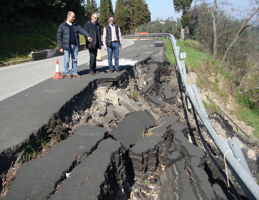 Sulla Volterrana riapre il cantiere dove c’è la frana 