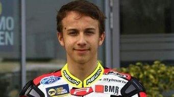 Andrea Ramondi in gara a Misano