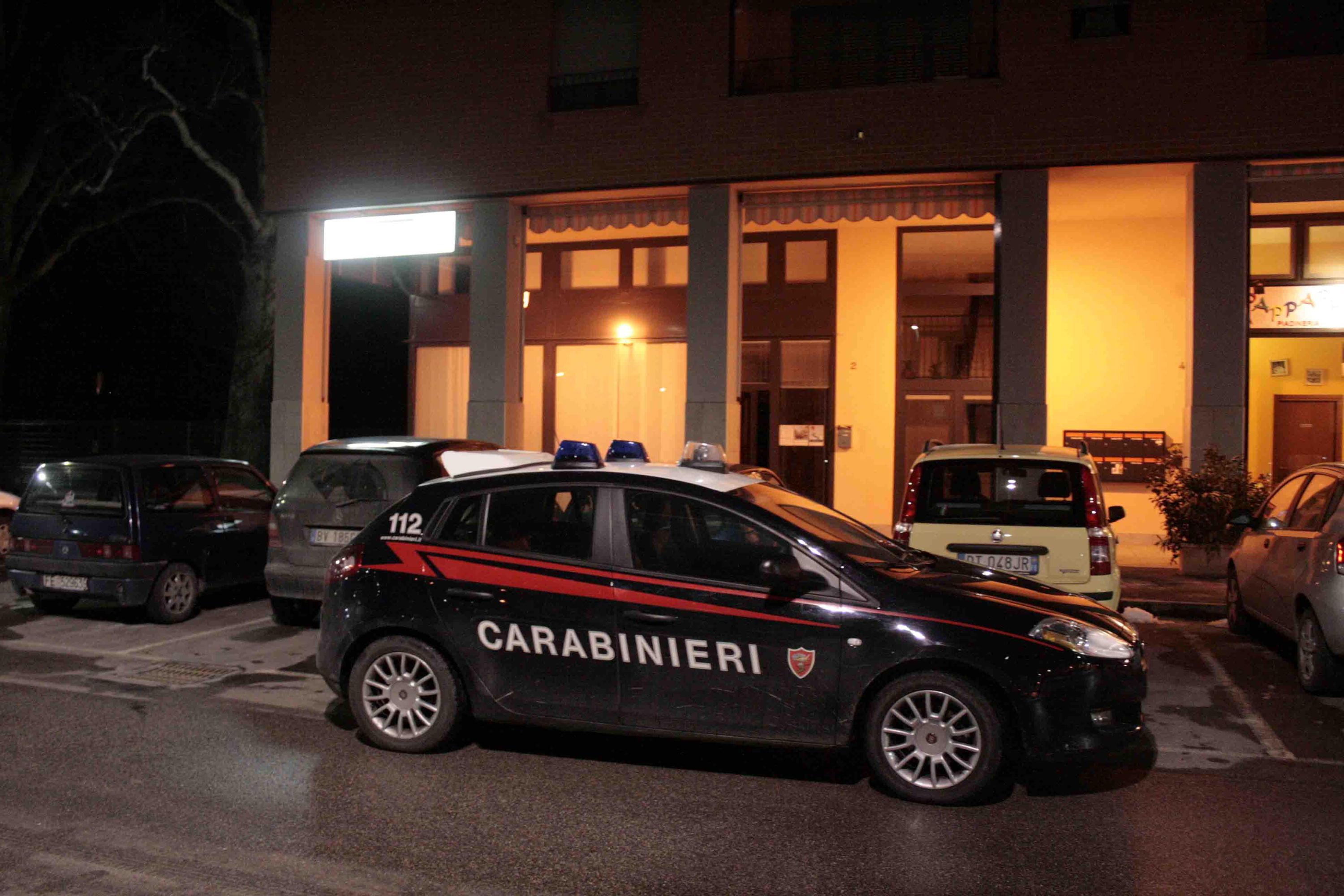 Un controllo dei carabinieri di S.Agostino