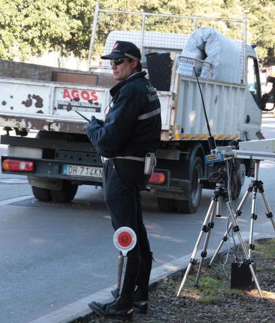 Controlli con l’autovelox sul viale Carducci