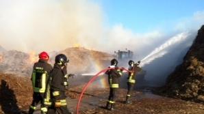 A fuoco un impianto a biomasse a Villacidro - VIDEO