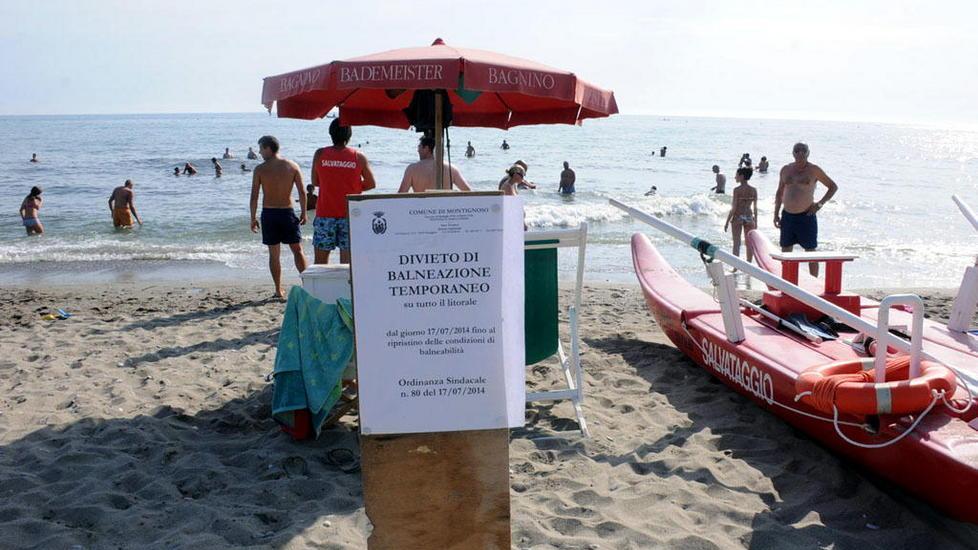 Mare di nuovo vietato sulle spiagge di Cinquale