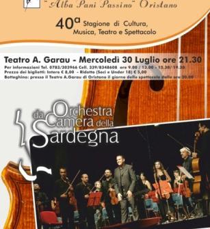 L’Orchestra da camera mercoledì al teatro Garau