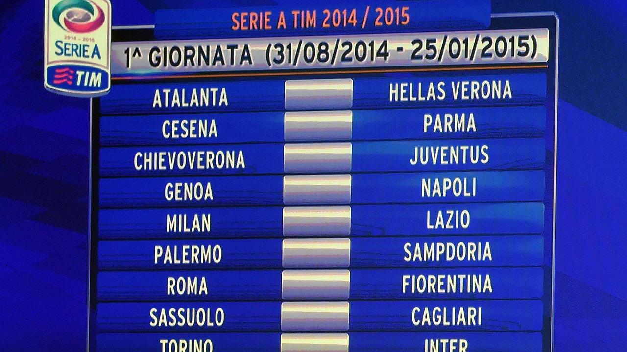 Il calendario della Serie A