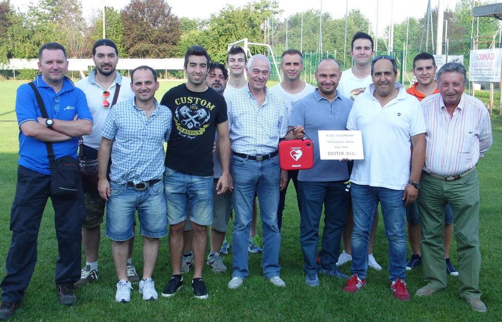 Un defibrillatore per il Colombaro