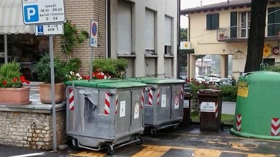 Cassonetti sui parcheggi per disabili