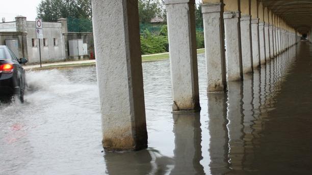Acqua alta anche in pieno centro storico