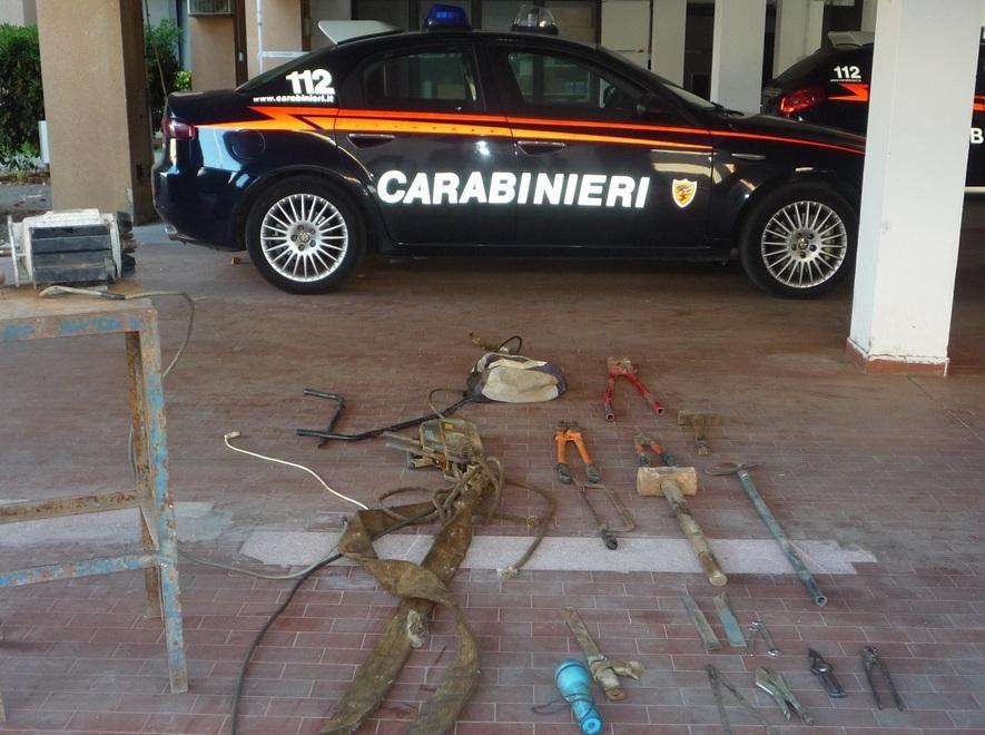 Rubano 500 chili di rame: arrestati dai carabinieri