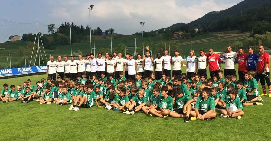 I ragazzi del Sassuolo Camp in festa