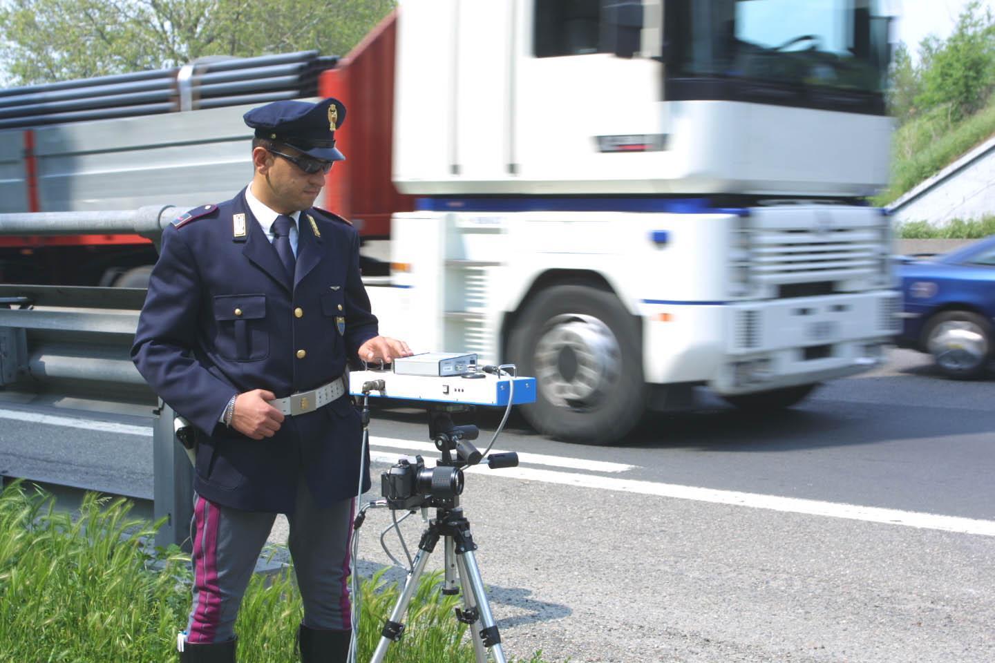 Una postazione di controllo della polstrada
