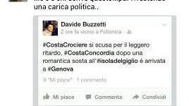 «Sosta romantica al Giglio» Bufera sul post di Buzzetti