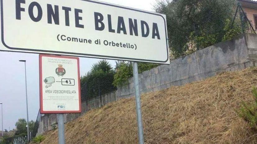 Un altro cartello pazzo: benvenuti a “Fonte Blanda”