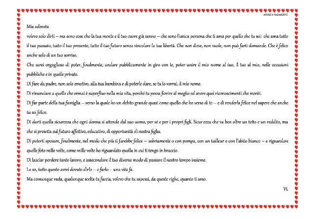 Compra mezza pagina sulla "Nuova" per chiedere: «Sposami» 