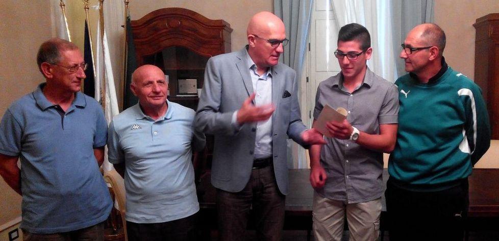 Premiato Andrea Pianti, promessa del salto in lungo