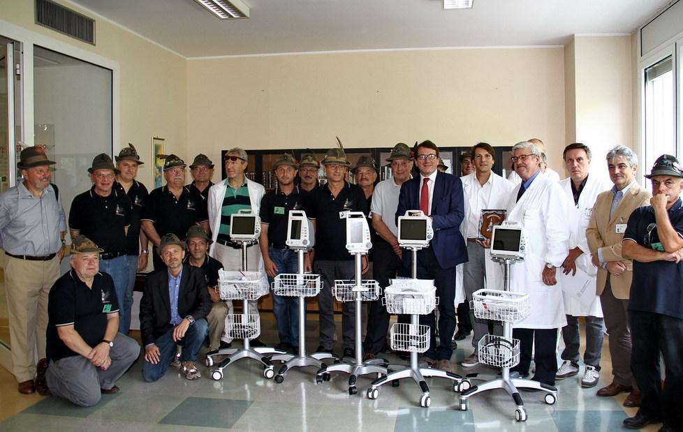 Gli alpini “scalano” il day hospital 