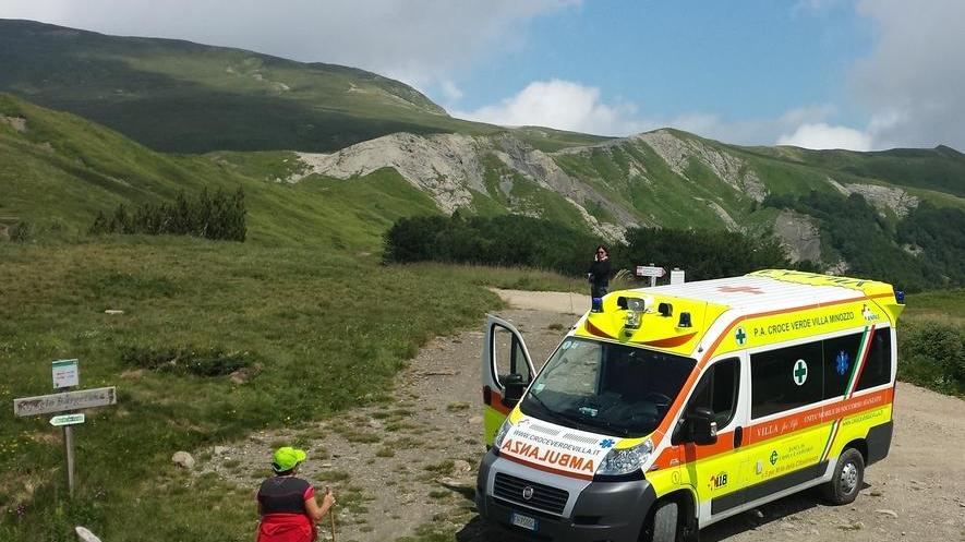 Soccorsa escursionista bloccata dal panico