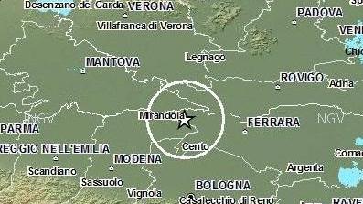Nuova scossa di terremoto tra Gavello e Scortichino