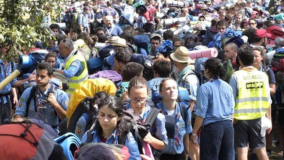 Scout, la marcia dei 30mila in aereo treno e... taxi