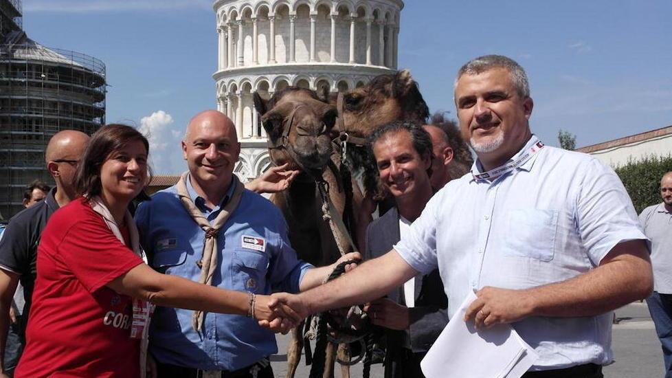 Dopo 70 anni i dromedari riappaiono a San Rossore