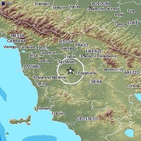 Terremoto, quattro scosse avvertite nell'Empolese Valdelsa