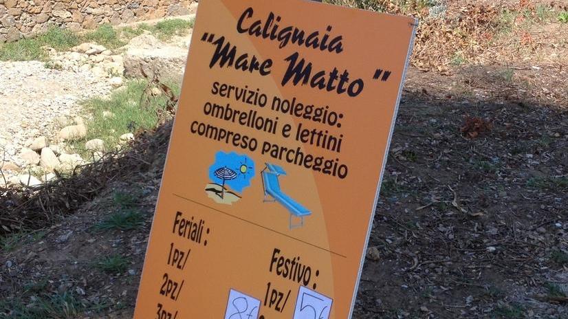Calignaia, spuntano lettini a noleggio e un parcheggio nell’ex cava