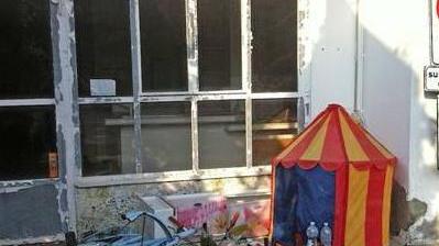 Accampamento per senza tetto all’ex Mokambo