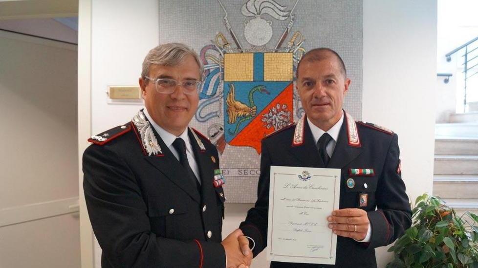 Sventò una rapina, medaglia d’oro al comandante dei carabinieri di Viareggio