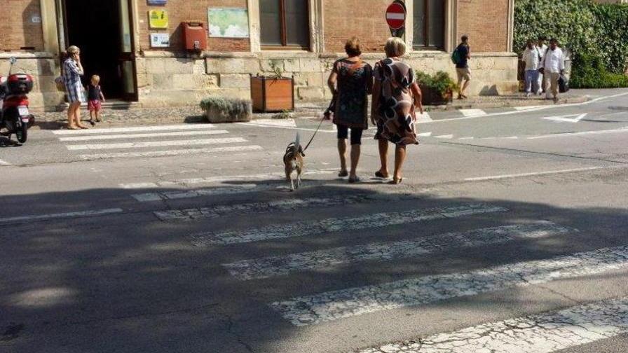 «Strade pericolose, dipingo io le strisce»