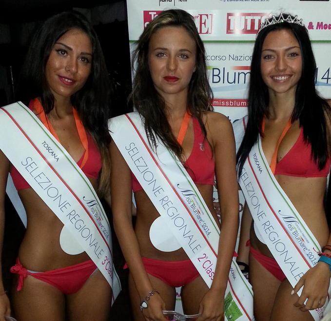  La bella Michelle è sul podio insieme a Camilla e Vanessa