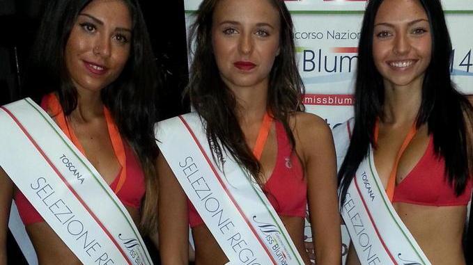 La bella Michelle è sul podio insieme a Camilla e Vanessa