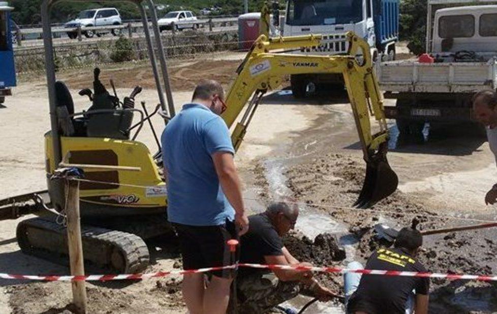 Capo Testa in tilt per un cantiere 