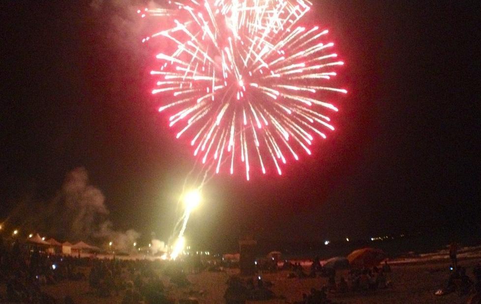 A Platamona i fuochi artificiali 