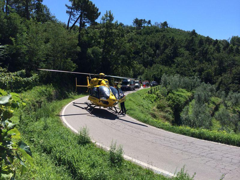 Ciclista colto da infarto sul San Baronto 