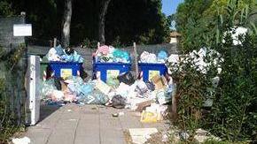 Cassonetti non svuotati, proteste