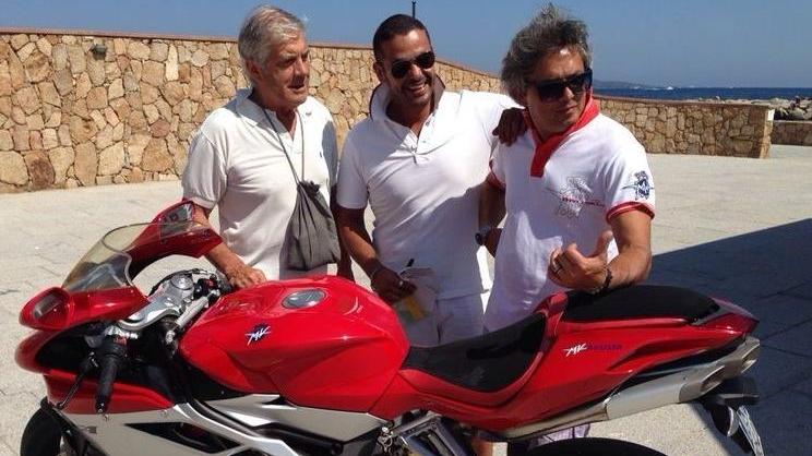 In banchina Agostini e la Mv Agusta